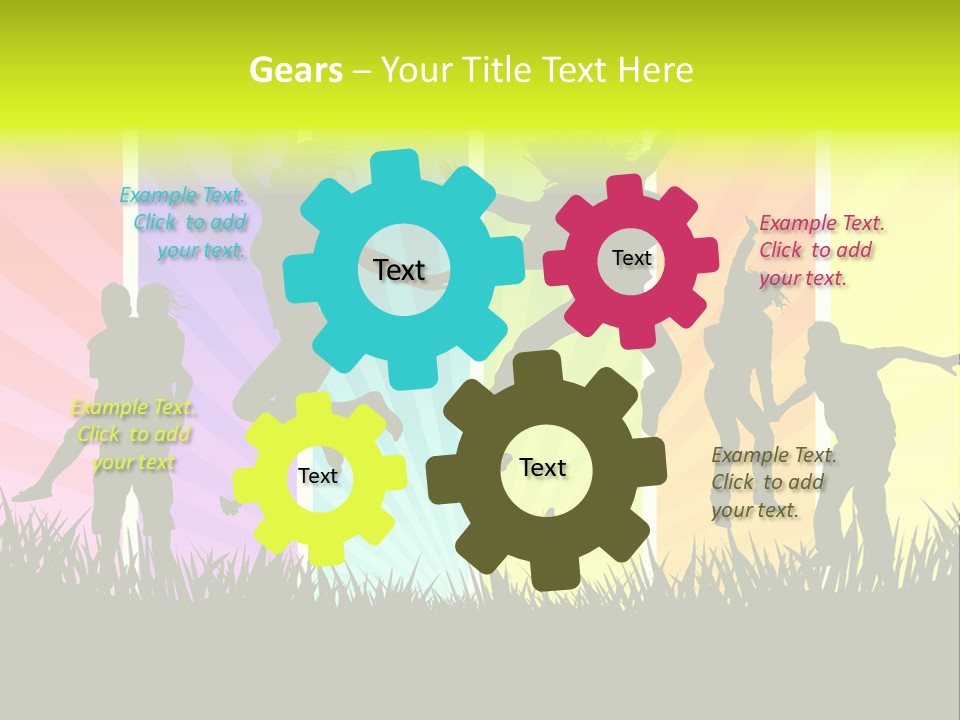 Vector Cool Young PowerPoint Template