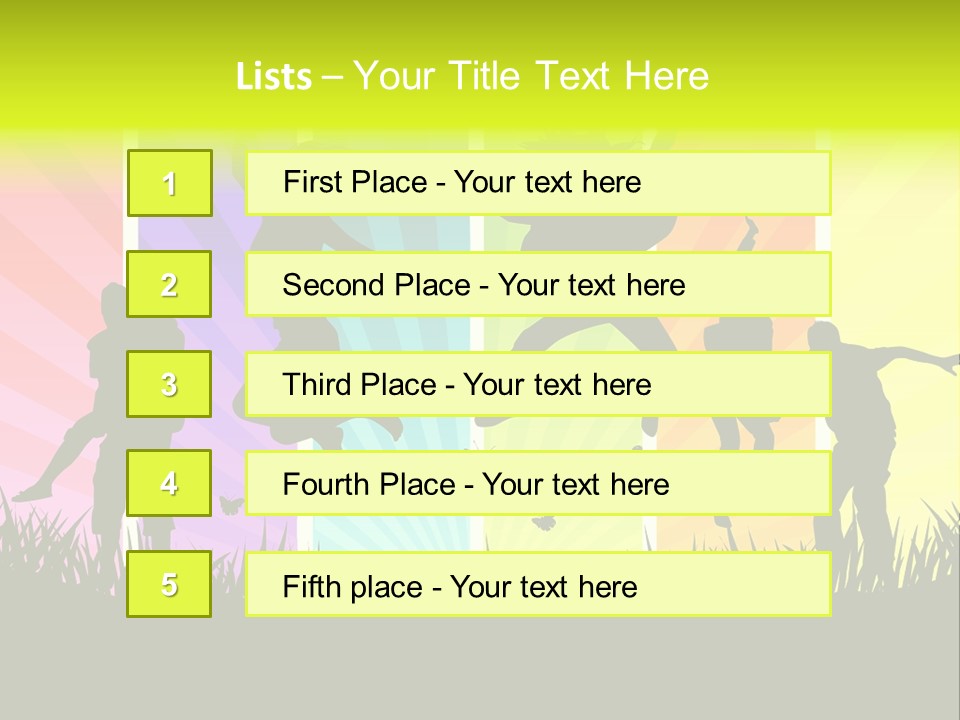 Vector Cool Young PowerPoint Template