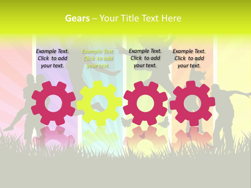 Vector Cool Young PowerPoint Template