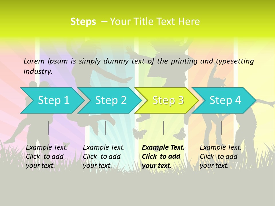 Vector Cool Young PowerPoint Template