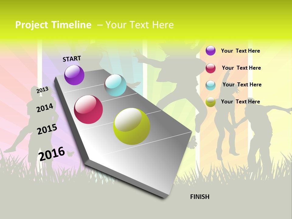 Vector Cool Young PowerPoint Template