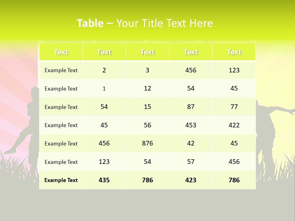 Vector Cool Young PowerPoint Template