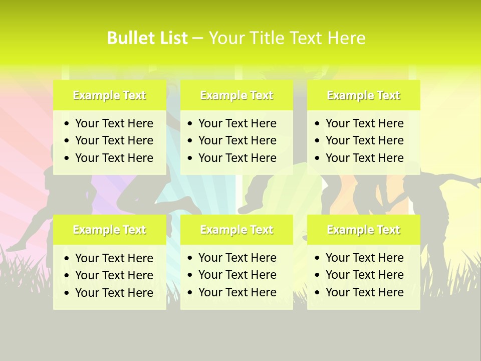 Vector Cool Young PowerPoint Template