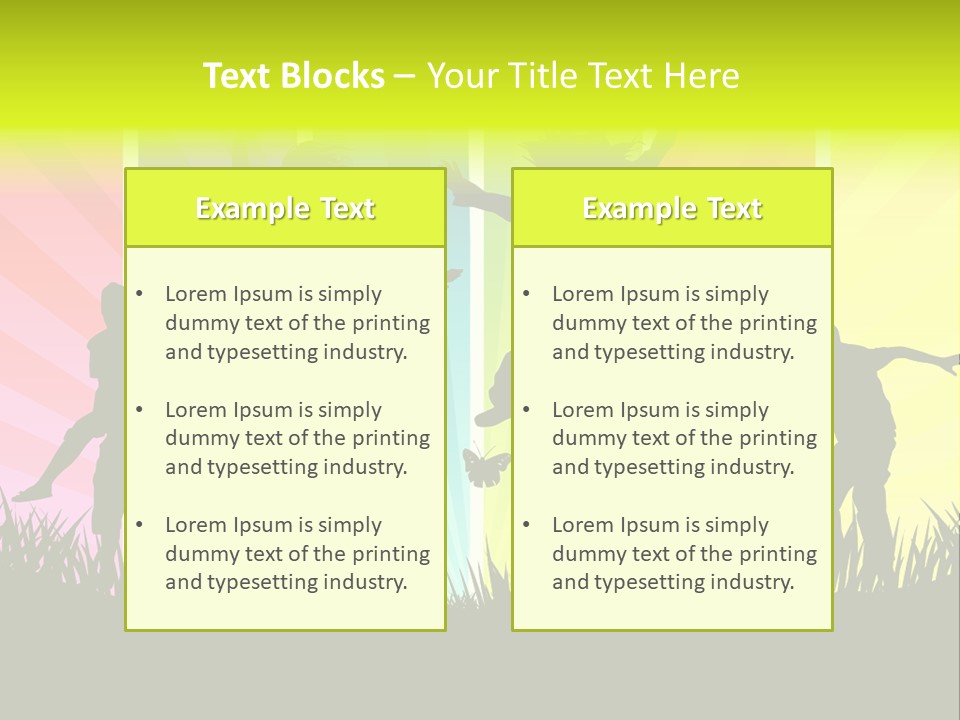 Vector Cool Young PowerPoint Template