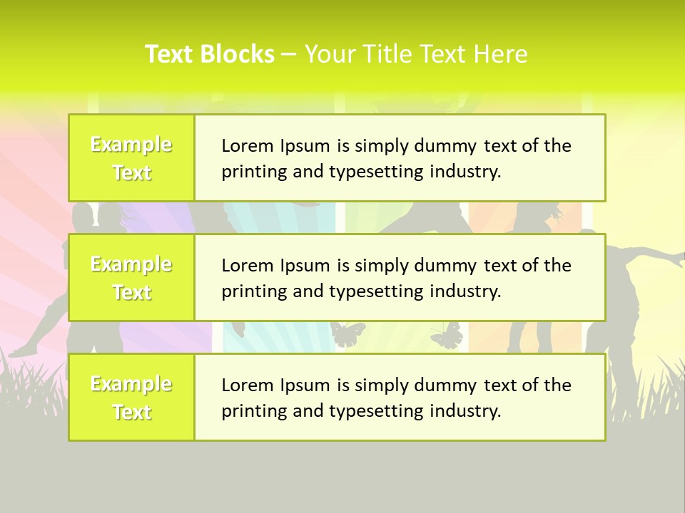Vector Cool Young PowerPoint Template