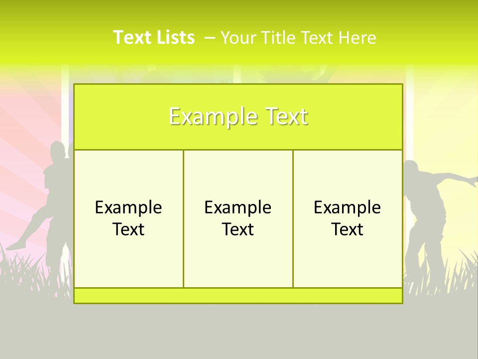 Vector Cool Young PowerPoint Template
