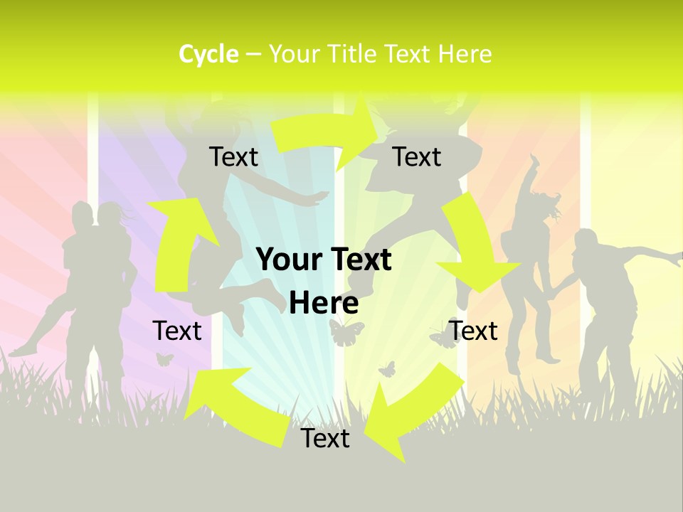 Vector Cool Young PowerPoint Template