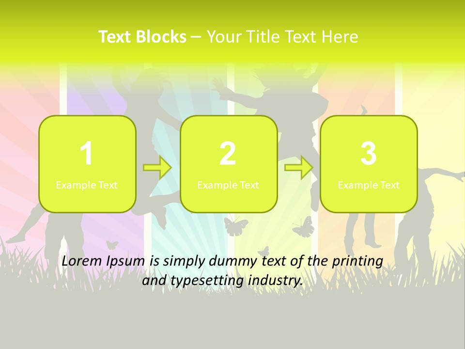 Vector Cool Young PowerPoint Template