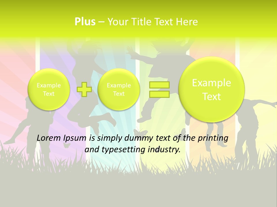 Vector Cool Young PowerPoint Template