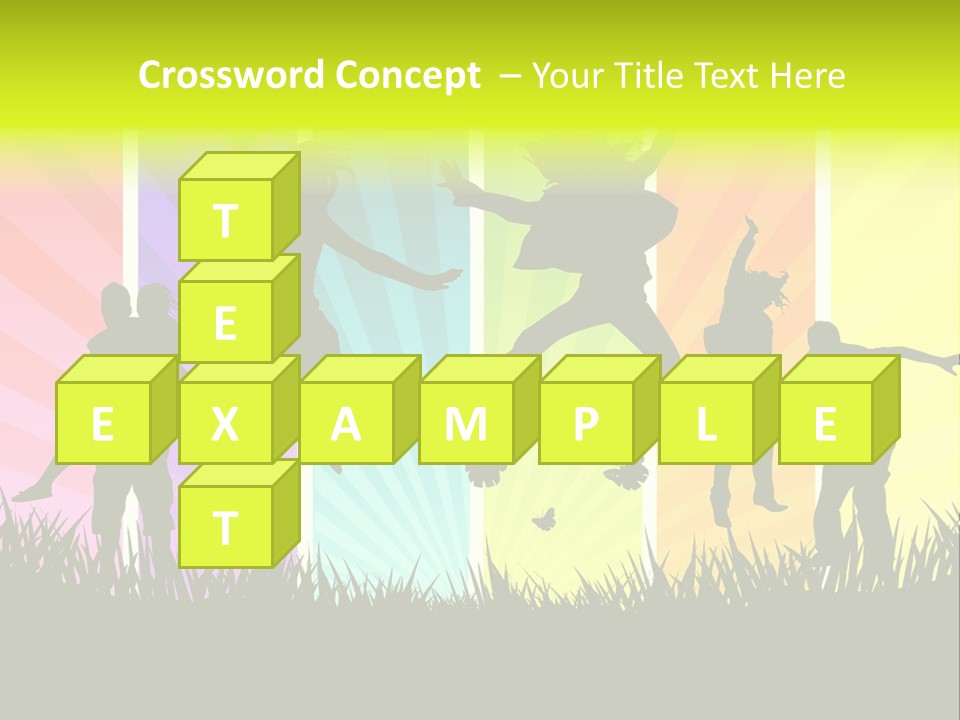 Vector Cool Young PowerPoint Template