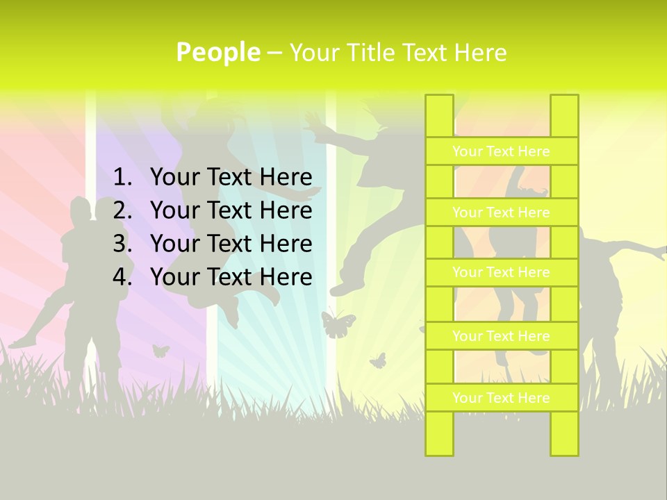 Vector Cool Young PowerPoint Template