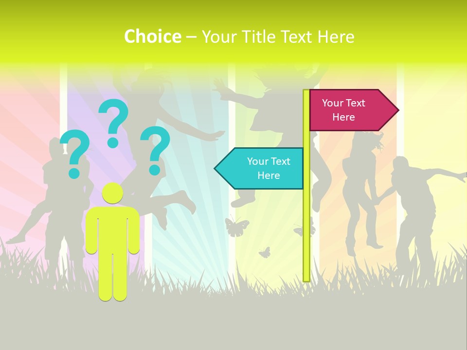 Vector Cool Young PowerPoint Template