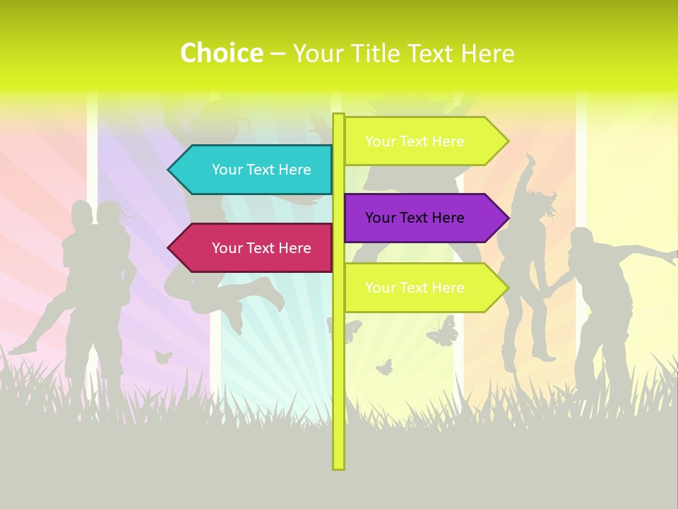 Vector Cool Young PowerPoint Template