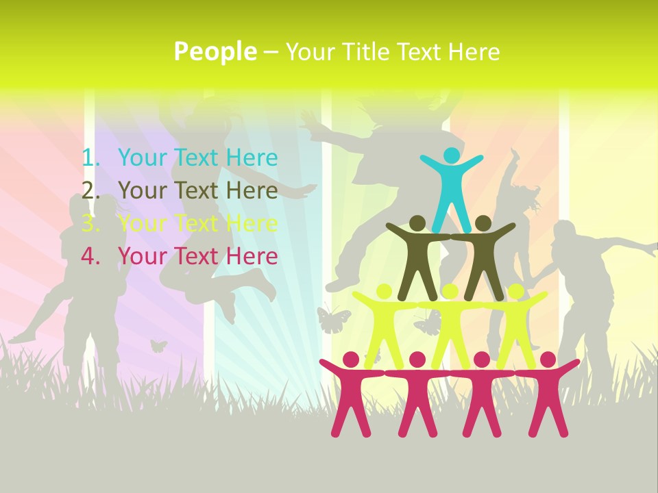 Vector Cool Young PowerPoint Template