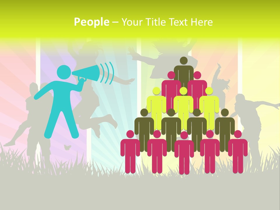 Vector Cool Young PowerPoint Template