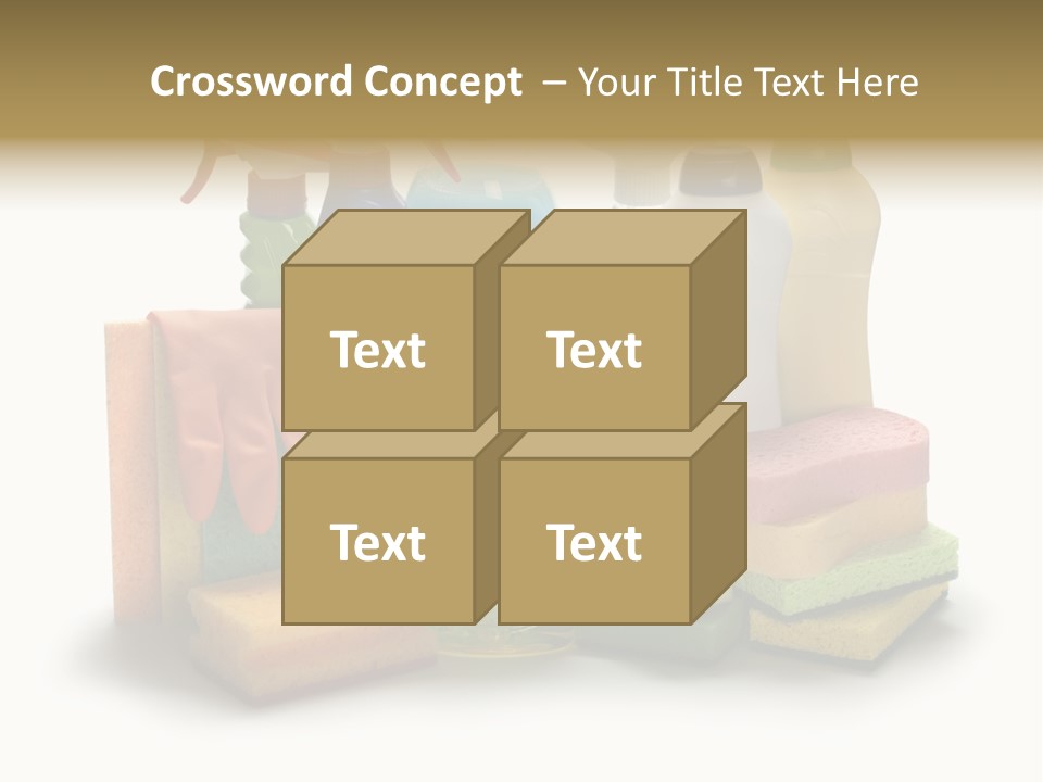 Protective Glove Housework Household Equipment PowerPoint Template