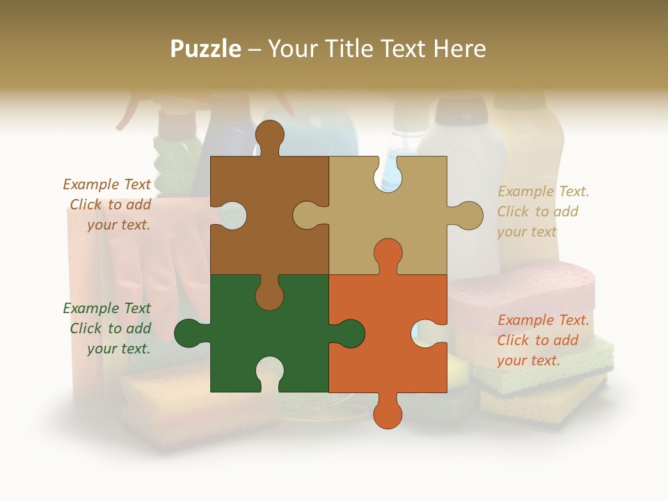 Protective Glove Housework Household Equipment PowerPoint Template