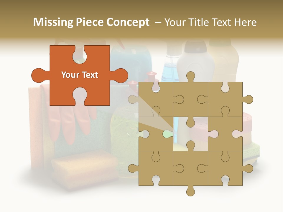 Protective Glove Housework Household Equipment PowerPoint Template