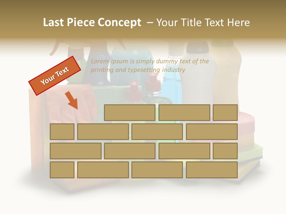 Protective Glove Housework Household Equipment PowerPoint Template