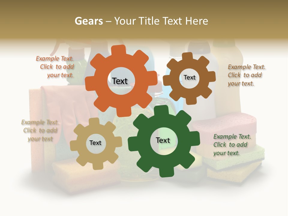 Protective Glove Housework Household Equipment PowerPoint Template