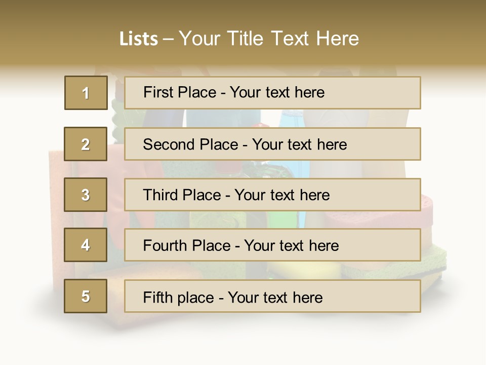 Protective Glove Housework Household Equipment PowerPoint Template