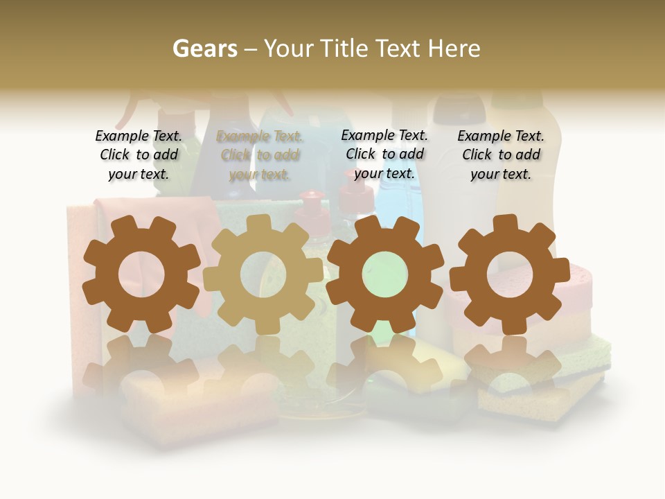 Protective Glove Housework Household Equipment PowerPoint Template