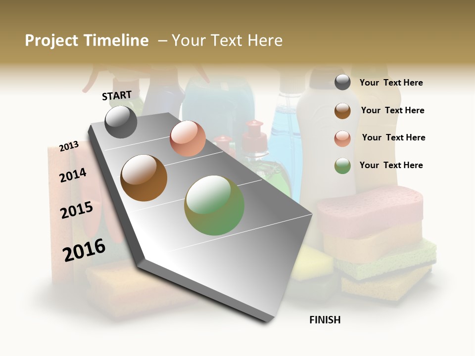 Protective Glove Housework Household Equipment PowerPoint Template