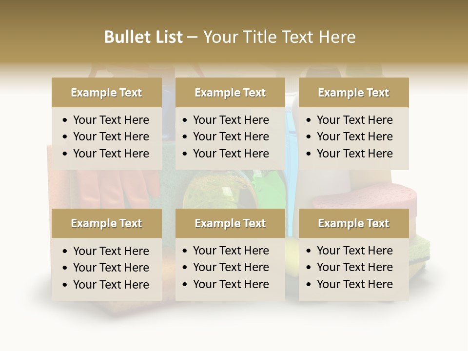 Protective Glove Housework Household Equipment PowerPoint Template