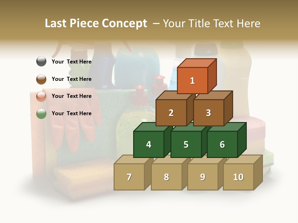 Protective Glove Housework Household Equipment PowerPoint Template