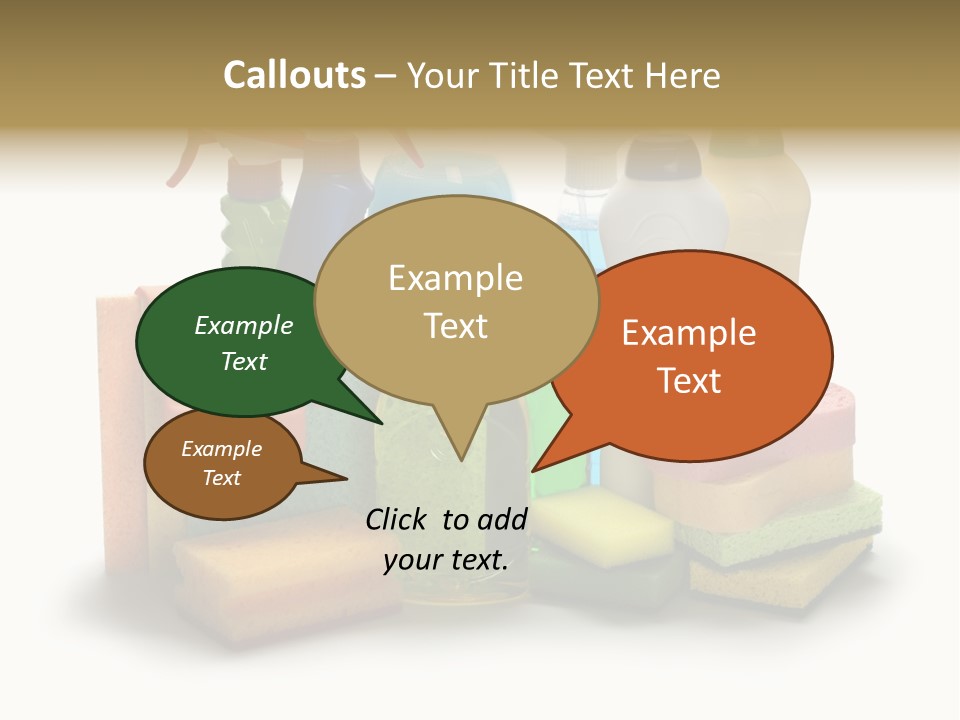 Protective Glove Housework Household Equipment PowerPoint Template