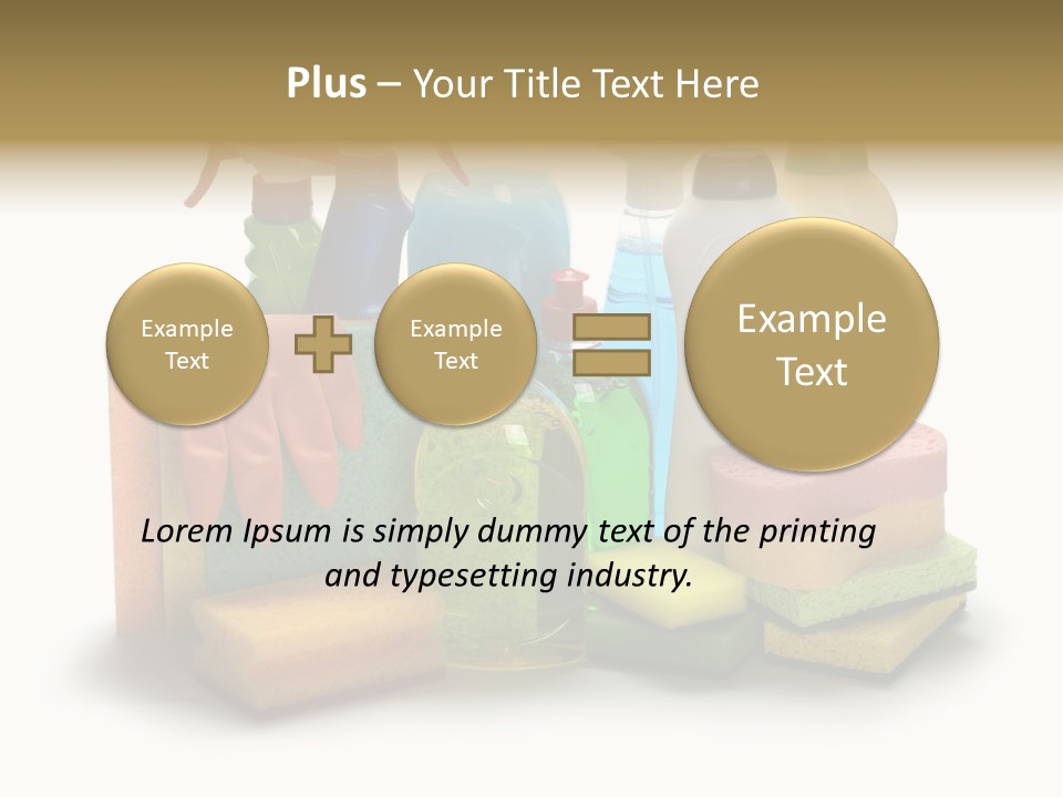 Protective Glove Housework Household Equipment PowerPoint Template