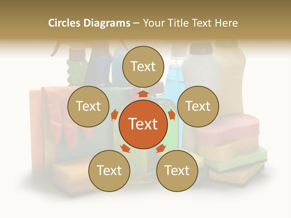 Protective Glove Housework Household Equipment PowerPoint Template