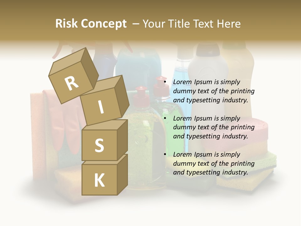 Protective Glove Housework Household Equipment PowerPoint Template