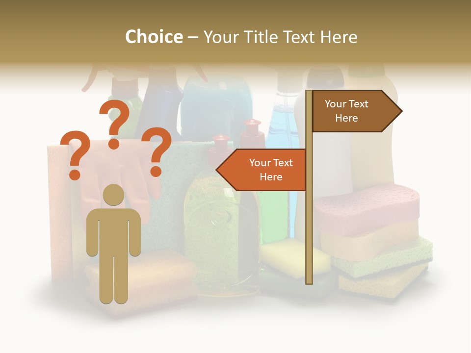 Protective Glove Housework Household Equipment PowerPoint Template