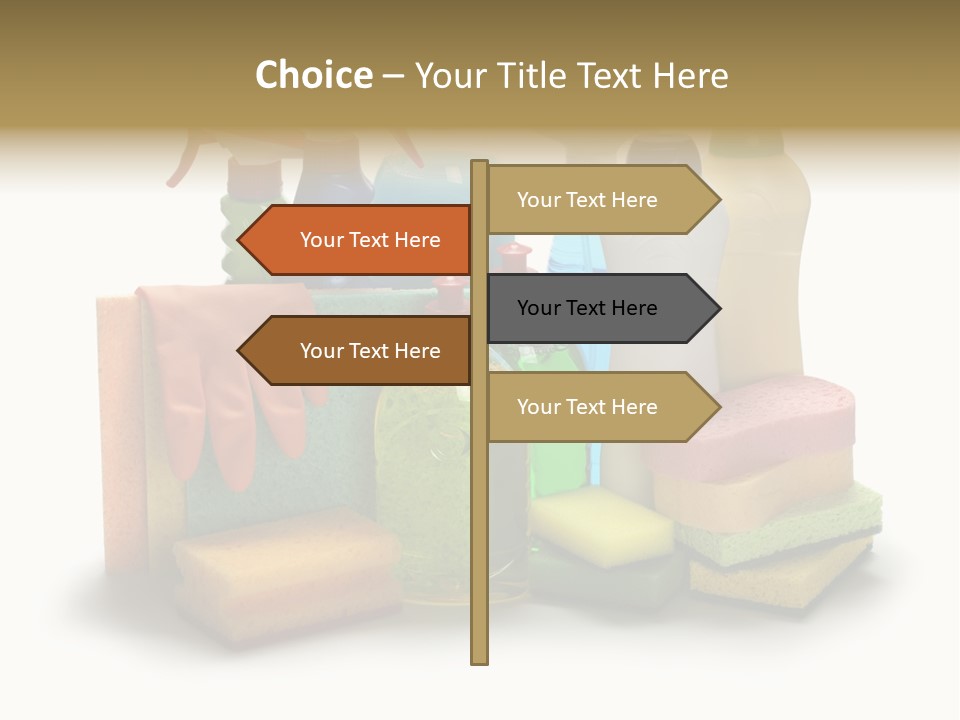 Protective Glove Housework Household Equipment PowerPoint Template