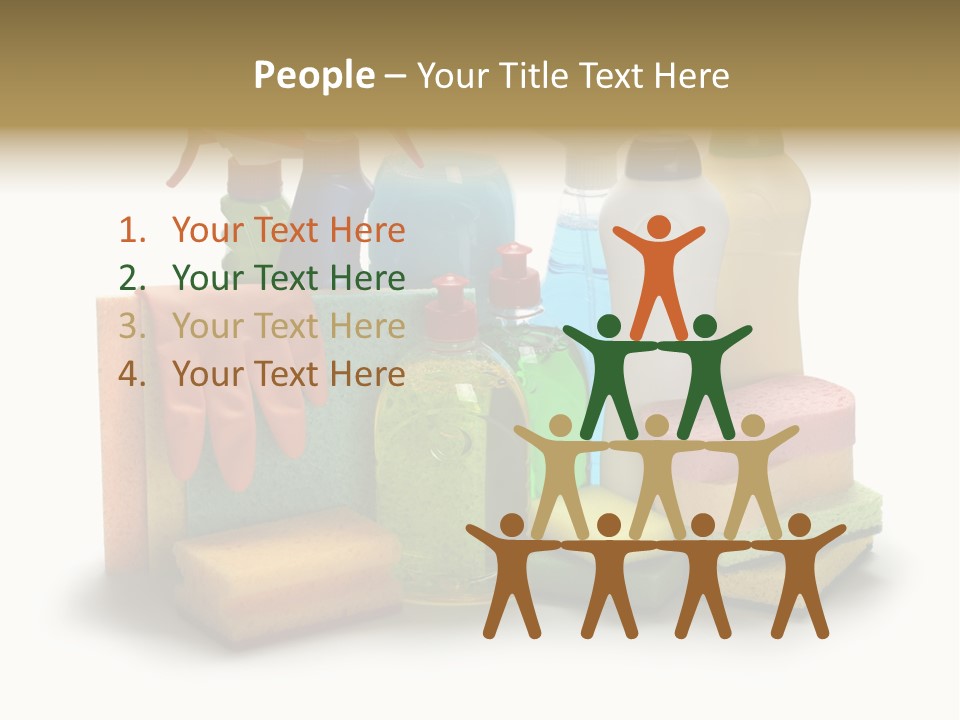 Protective Glove Housework Household Equipment PowerPoint Template