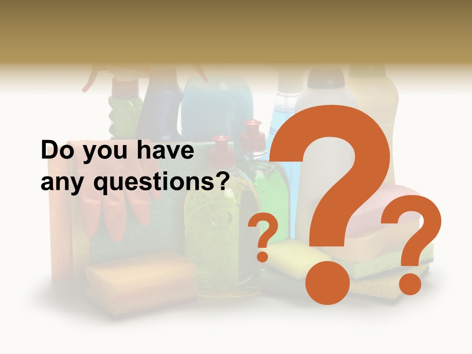 Protective Glove Housework Household Equipment PowerPoint Template