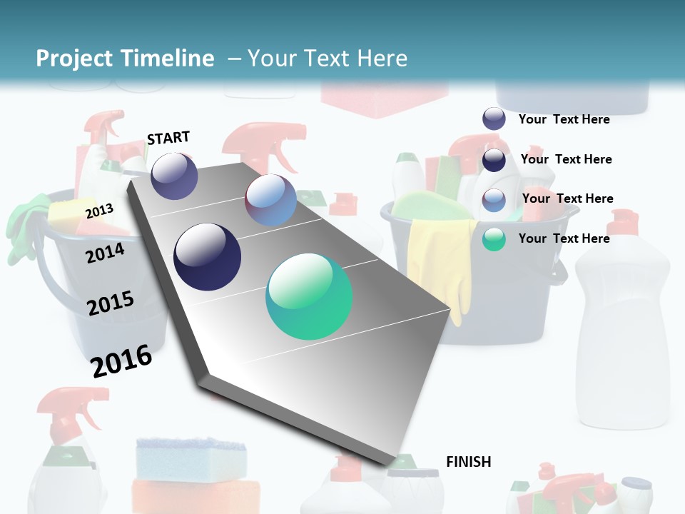 Rubber Household Equipment PowerPoint Template