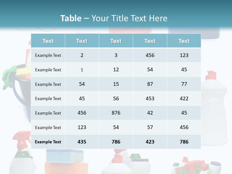 Rubber Household Equipment PowerPoint Template