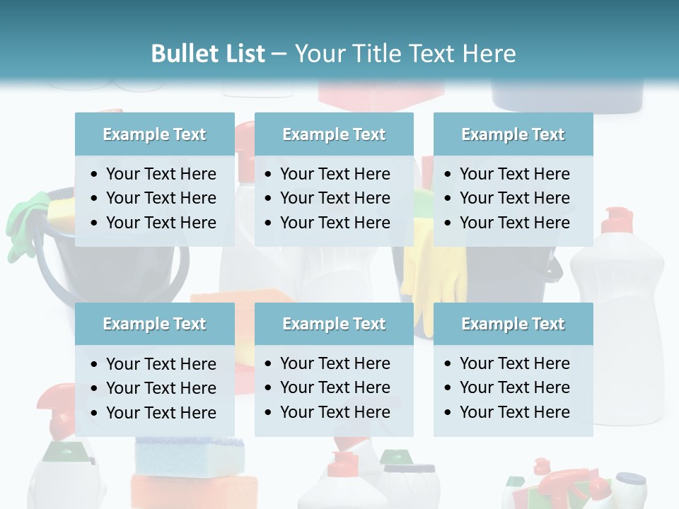 Rubber Household Equipment PowerPoint Template