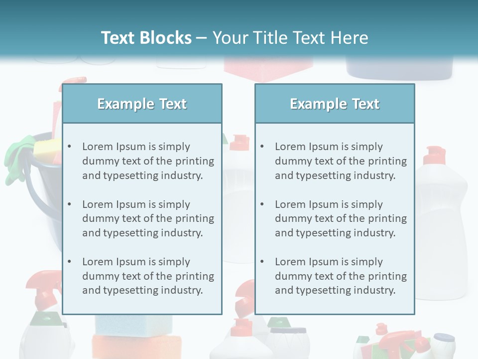 Rubber Household Equipment PowerPoint Template