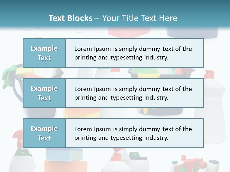 Rubber Household Equipment PowerPoint Template