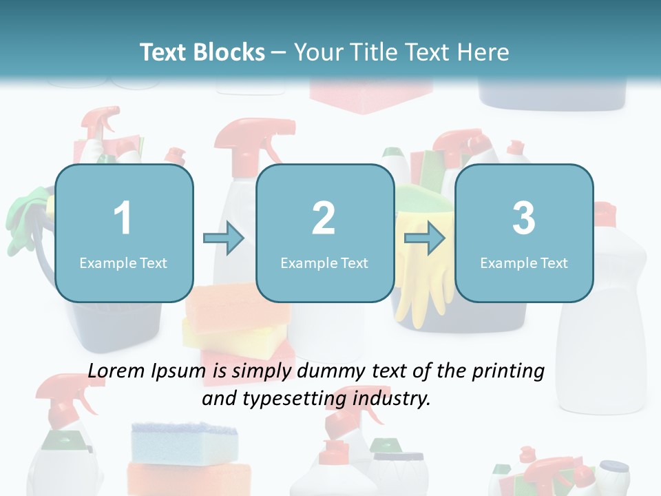 Rubber Household Equipment PowerPoint Template