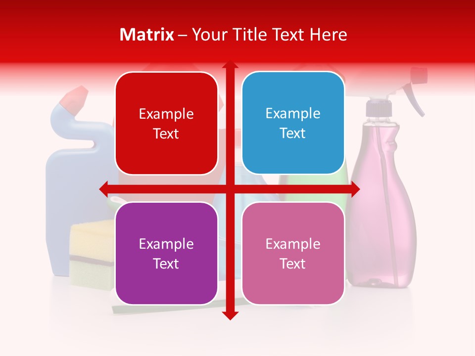 Bottle Cleaning Agent Spray Bottle PowerPoint Template