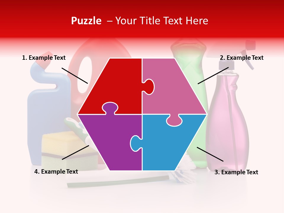 Bottle Cleaning Agent Spray Bottle PowerPoint Template