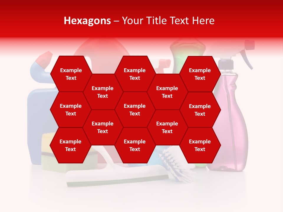 Bottle Cleaning Agent Spray Bottle PowerPoint Template