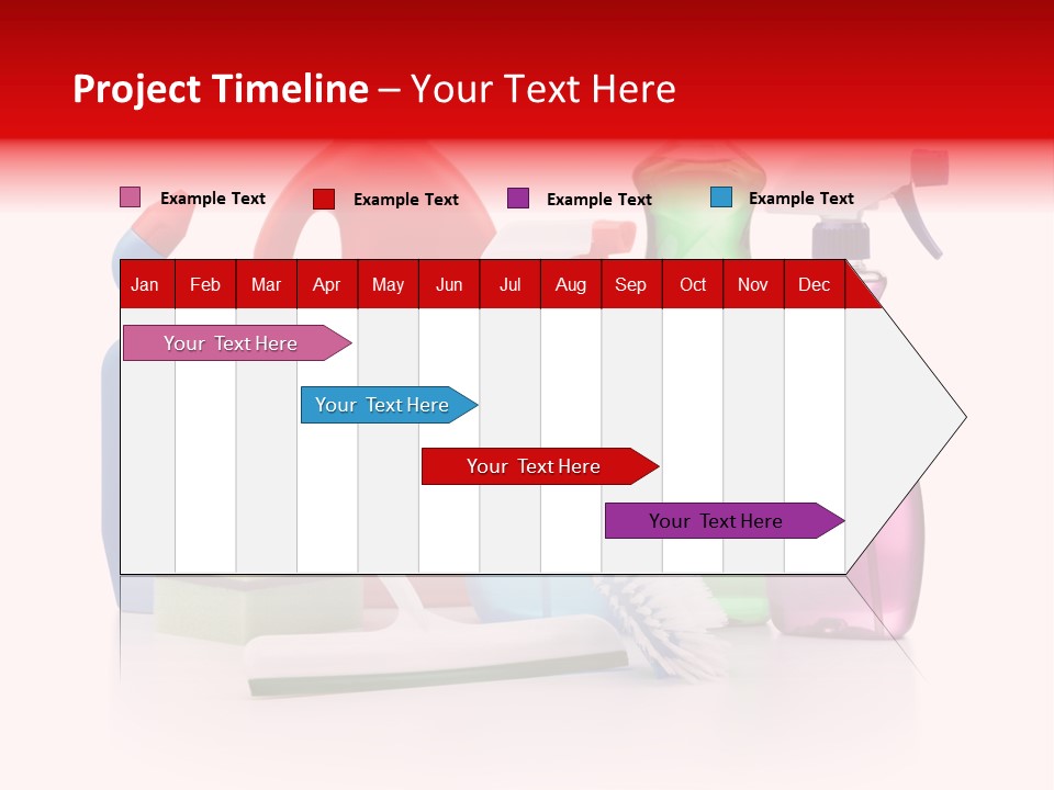 Bottle Cleaning Agent Spray Bottle PowerPoint Template