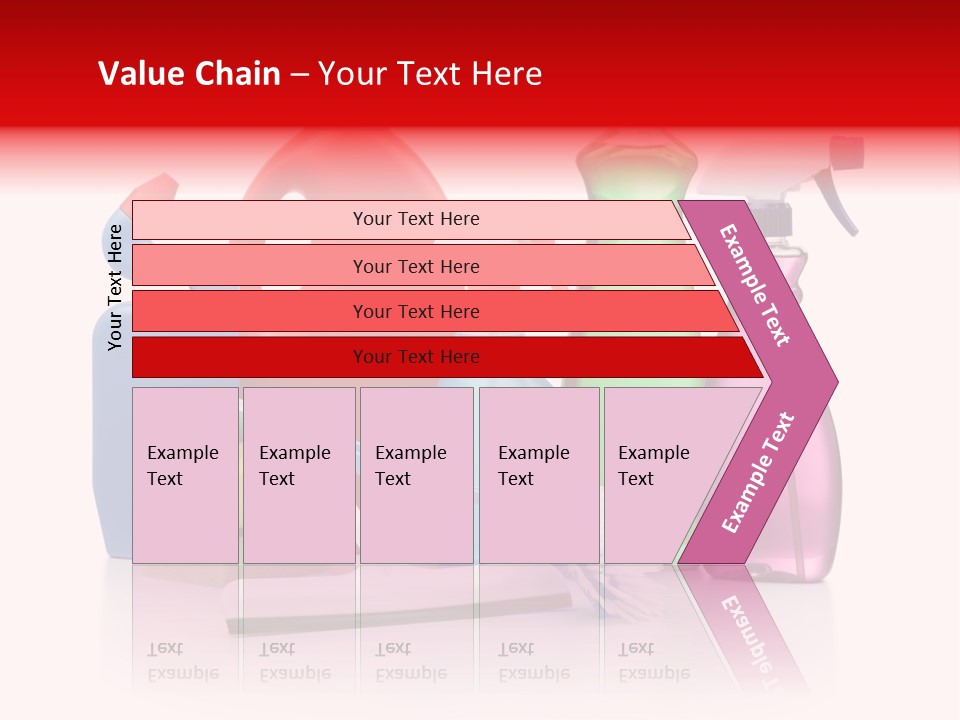 Bottle Cleaning Agent Spray Bottle PowerPoint Template
