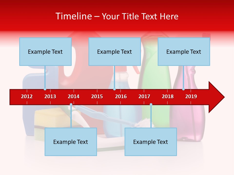 Bottle Cleaning Agent Spray Bottle PowerPoint Template