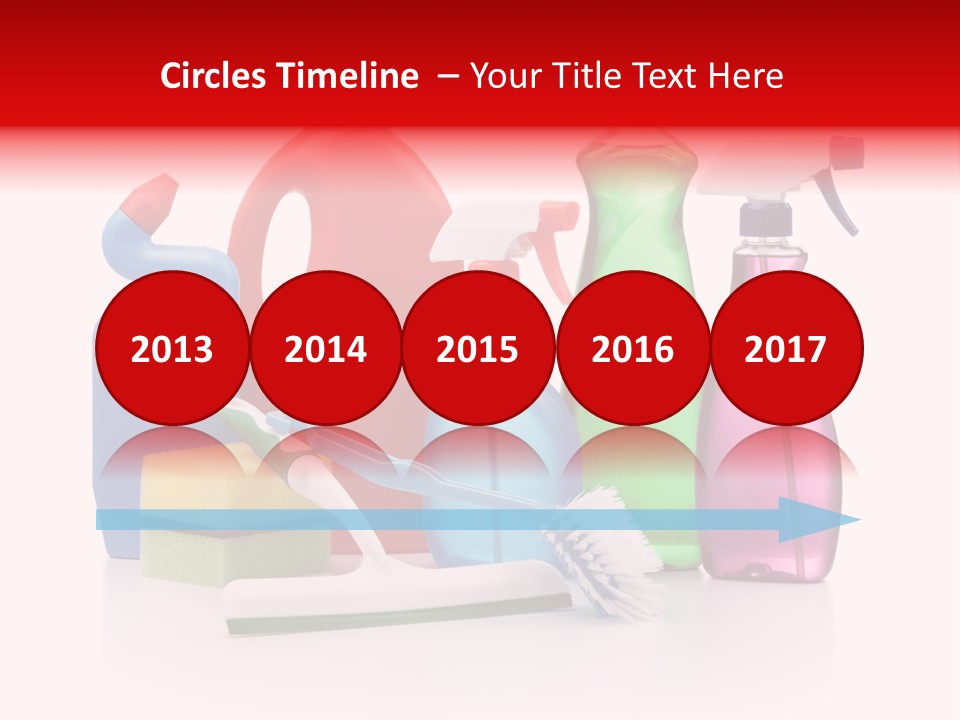 Bottle Cleaning Agent Spray Bottle PowerPoint Template